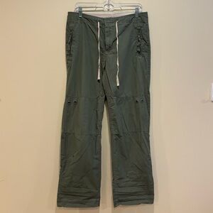 GAP Olive Green Drawstring Utility Pants Size 8